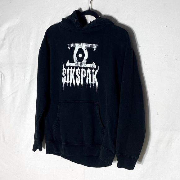 Sikspak Outlaw Scum F@CK Here To Bum You Out Graphic Hoodie M - Picture 16 of 16